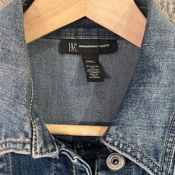 INC Denim Blue Women's Jacket size S. Like new condition - Picture 3 of 5